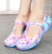New sandals women's shoes Summer hole shoes women Printed sandals jelly beach shoes new sandals women's shoes Summer hole shoes women Printed sandals jelly beach shoes