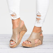 Open-Toe Wedge Sandals